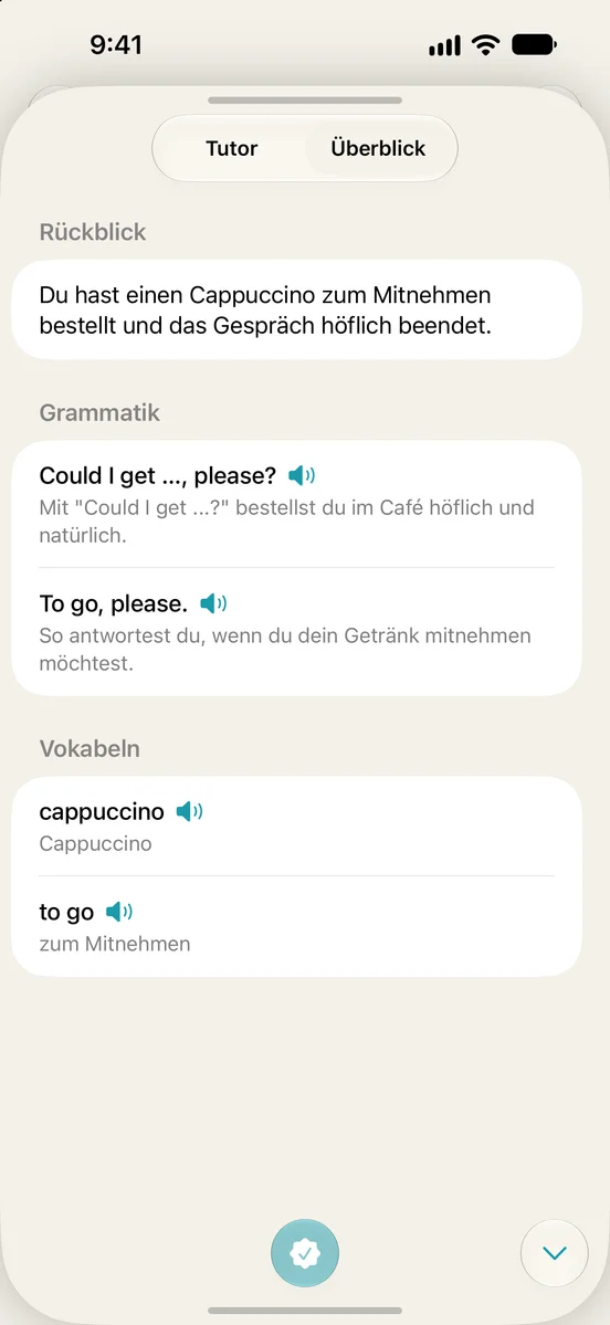 Hanasu² Lernkarte mit Rückblick, natürlichen Formulierungen, Grammatik und Vokabeln