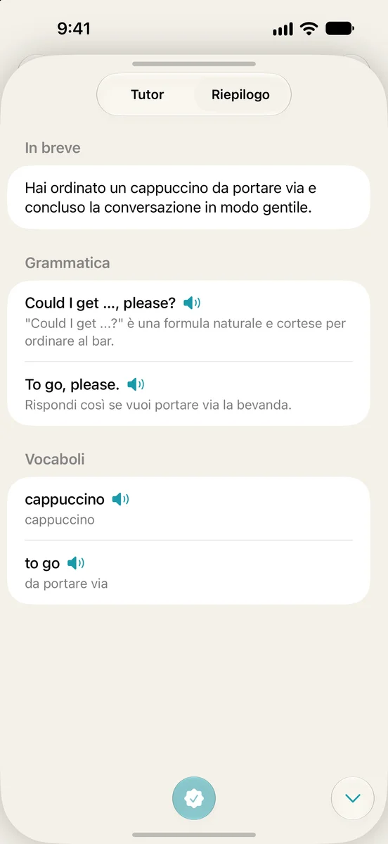 Scheda Hanasu² con riepilogo, espressioni naturali, grammatica e vocaboli